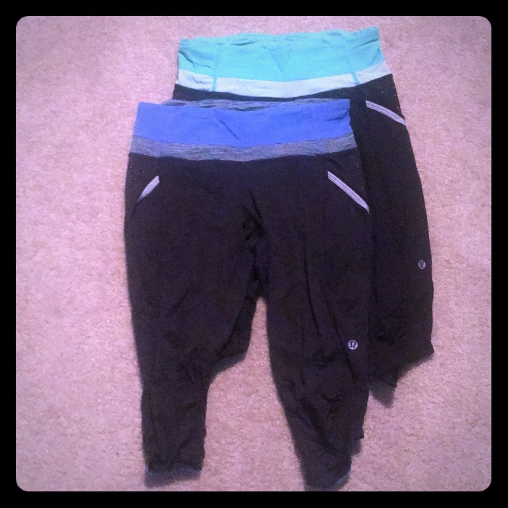 Set of 2 lulu lemon capris
